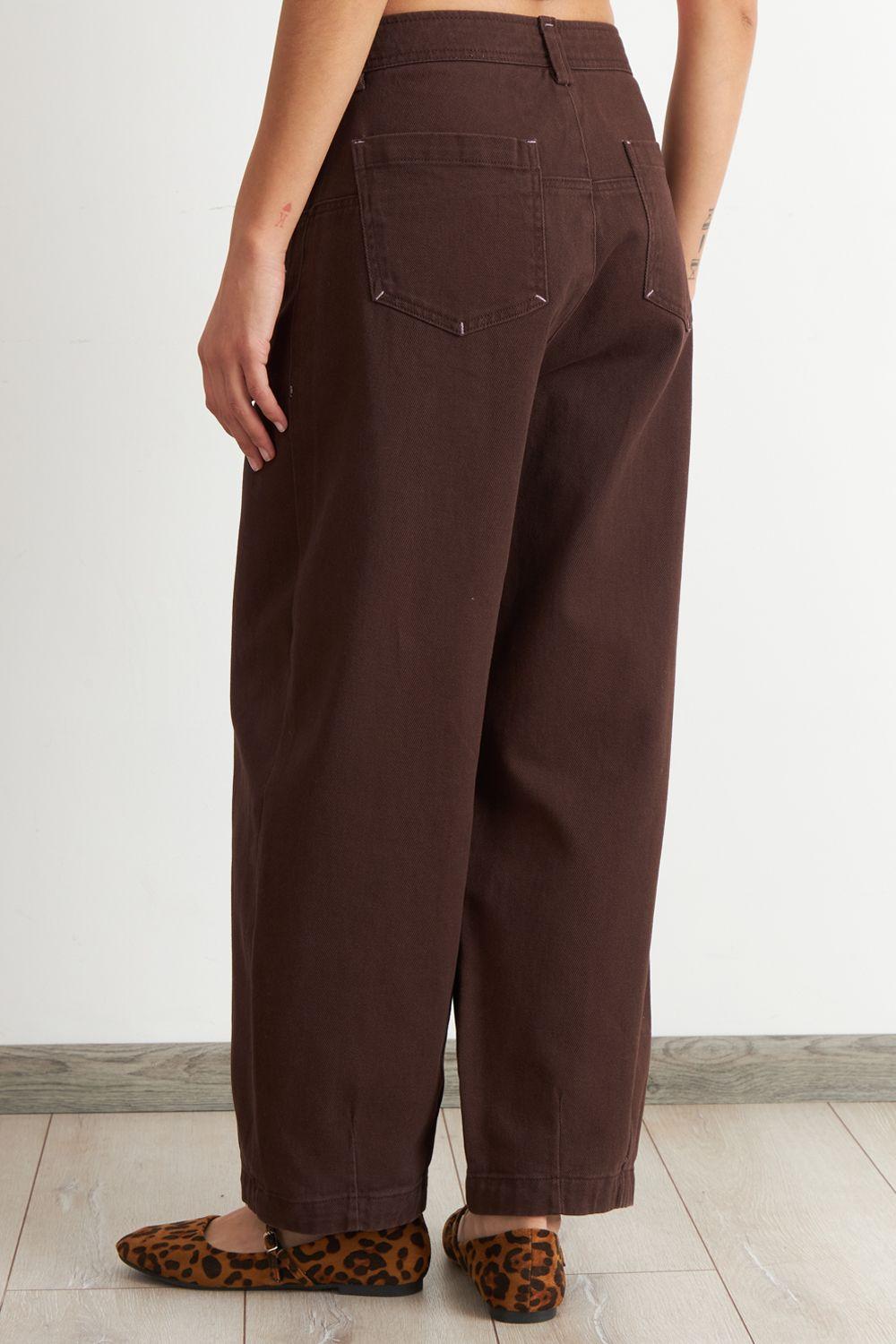 Jeans Corte Barrel Café Nicopoly-3