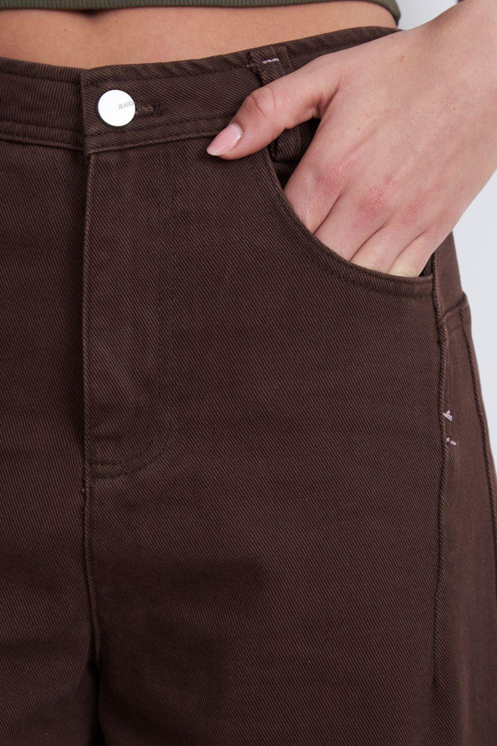 Jeans Corte Barrel Café Nicopoly-6
