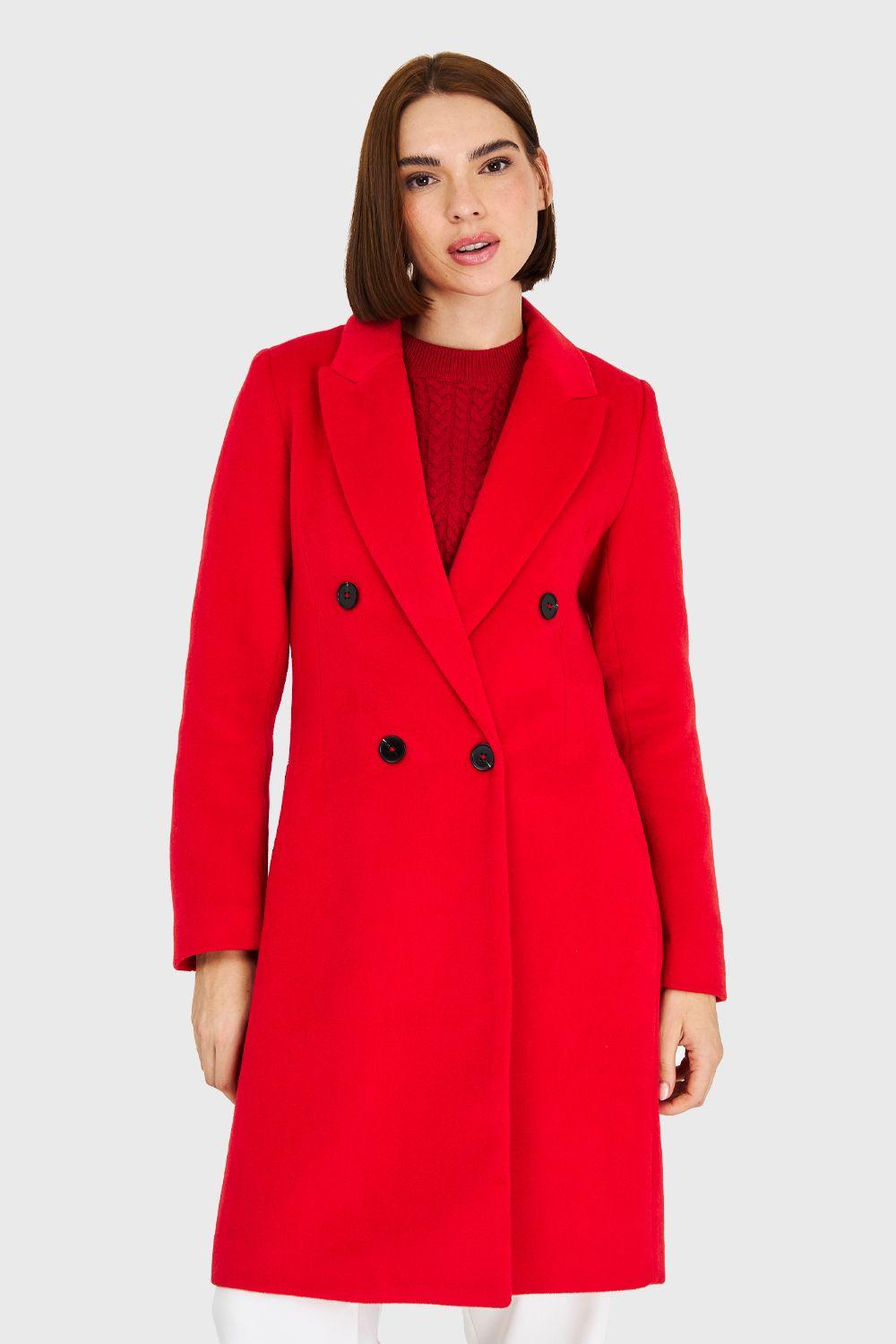 Abrigo 4 Botones Rojo Nicopoly-4