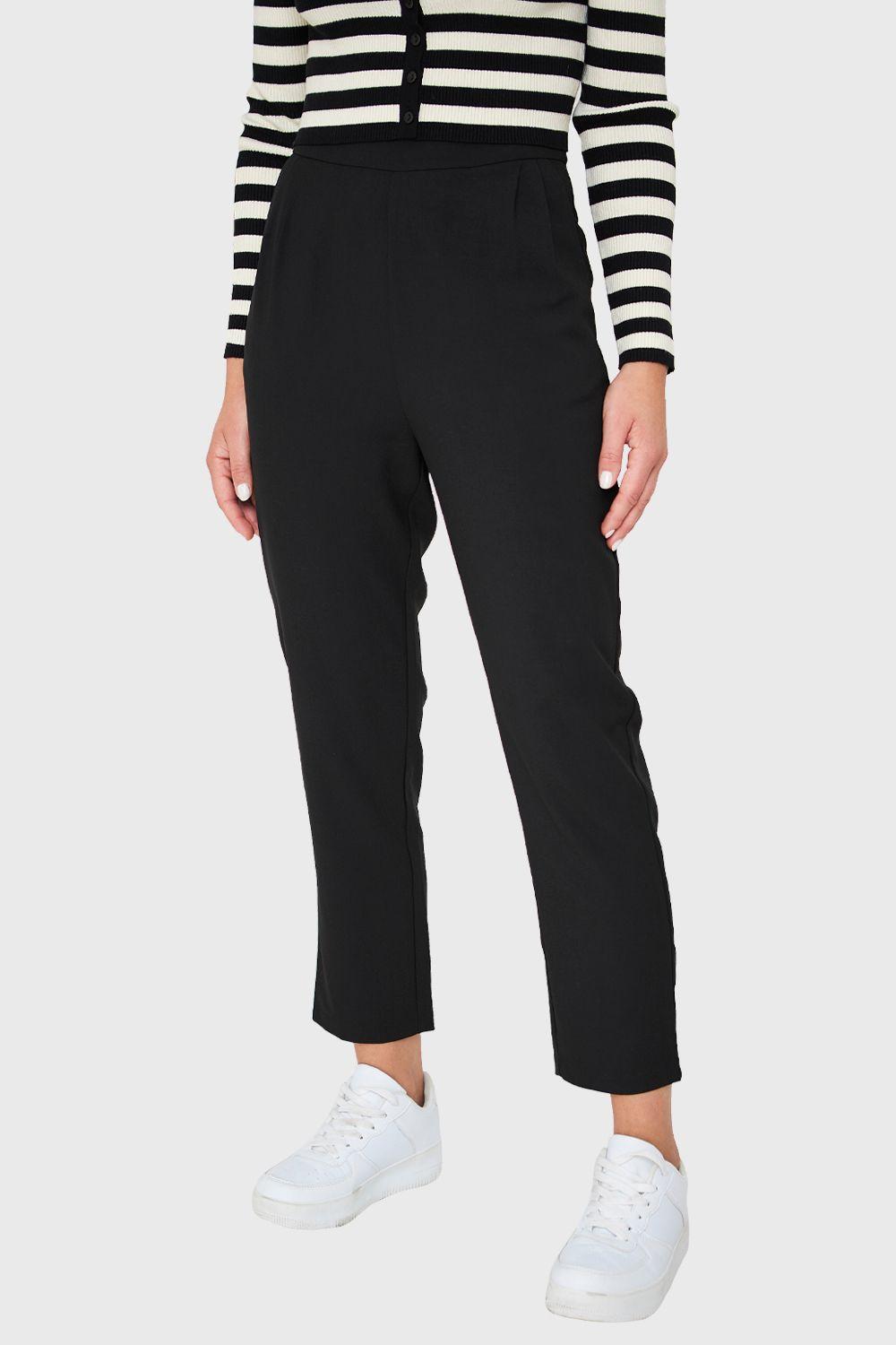 Pantalón Tiro Alto Negro Nicopoly-4