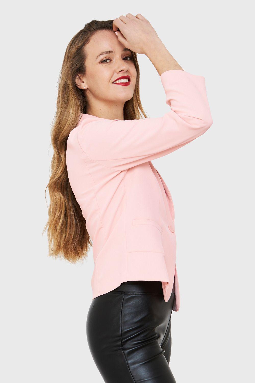 Blazer Corto Rosa Nicopoly-2