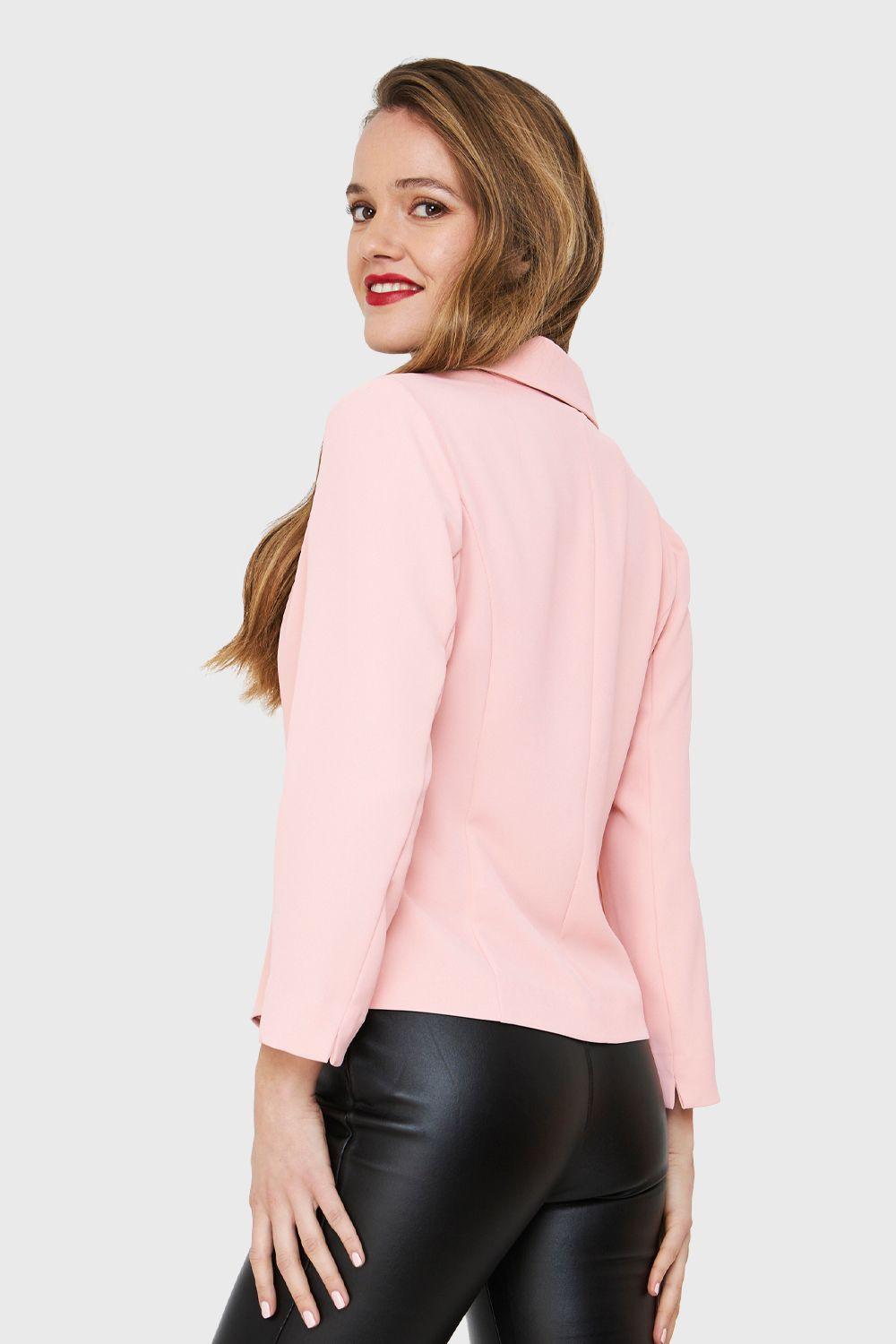 Blazer Corto Rosa Nicopoly-3