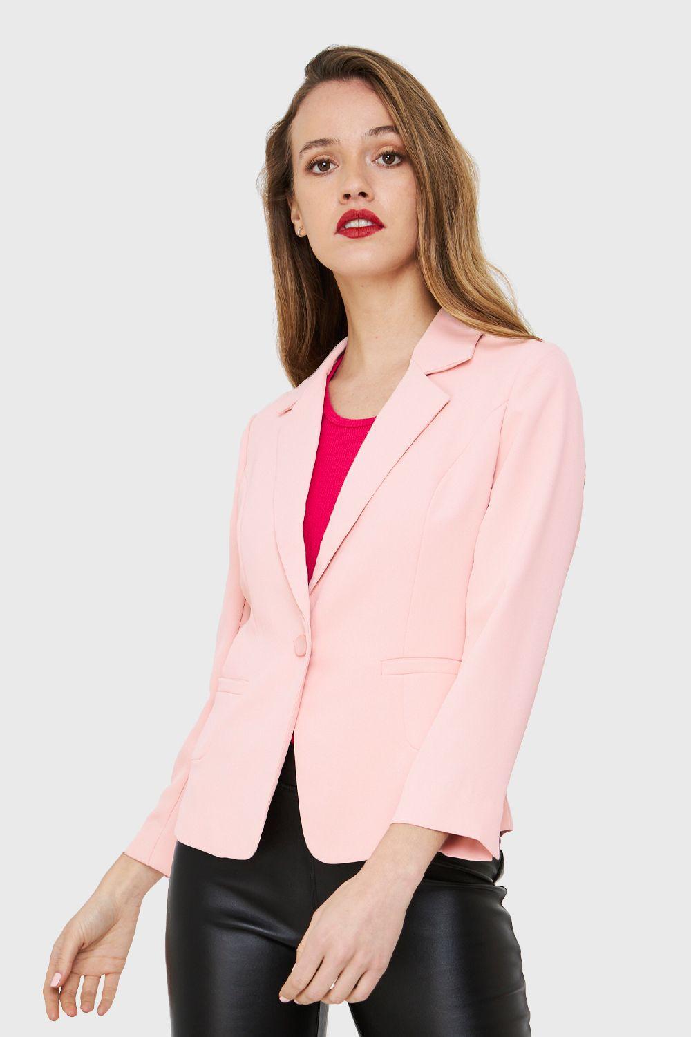 Blazer Corto Rosa Nicopoly-4