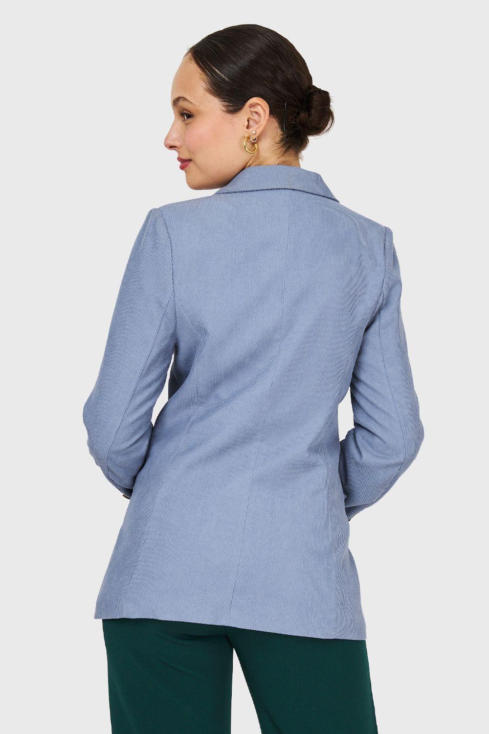 Blazer Cotelé Celeste Nicopoly-3