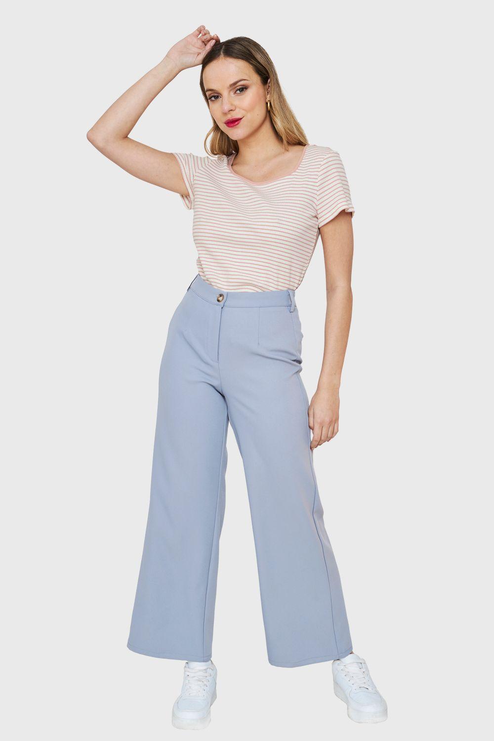 Polera Rayas Rosa Nicopoly-1