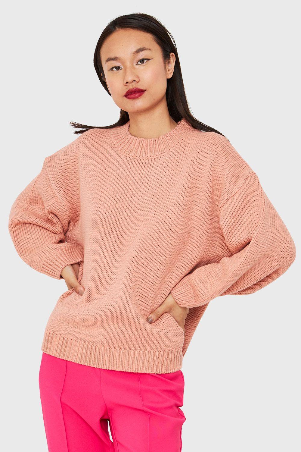 Sweater Básico Holgado Damasco Nicopoly-4