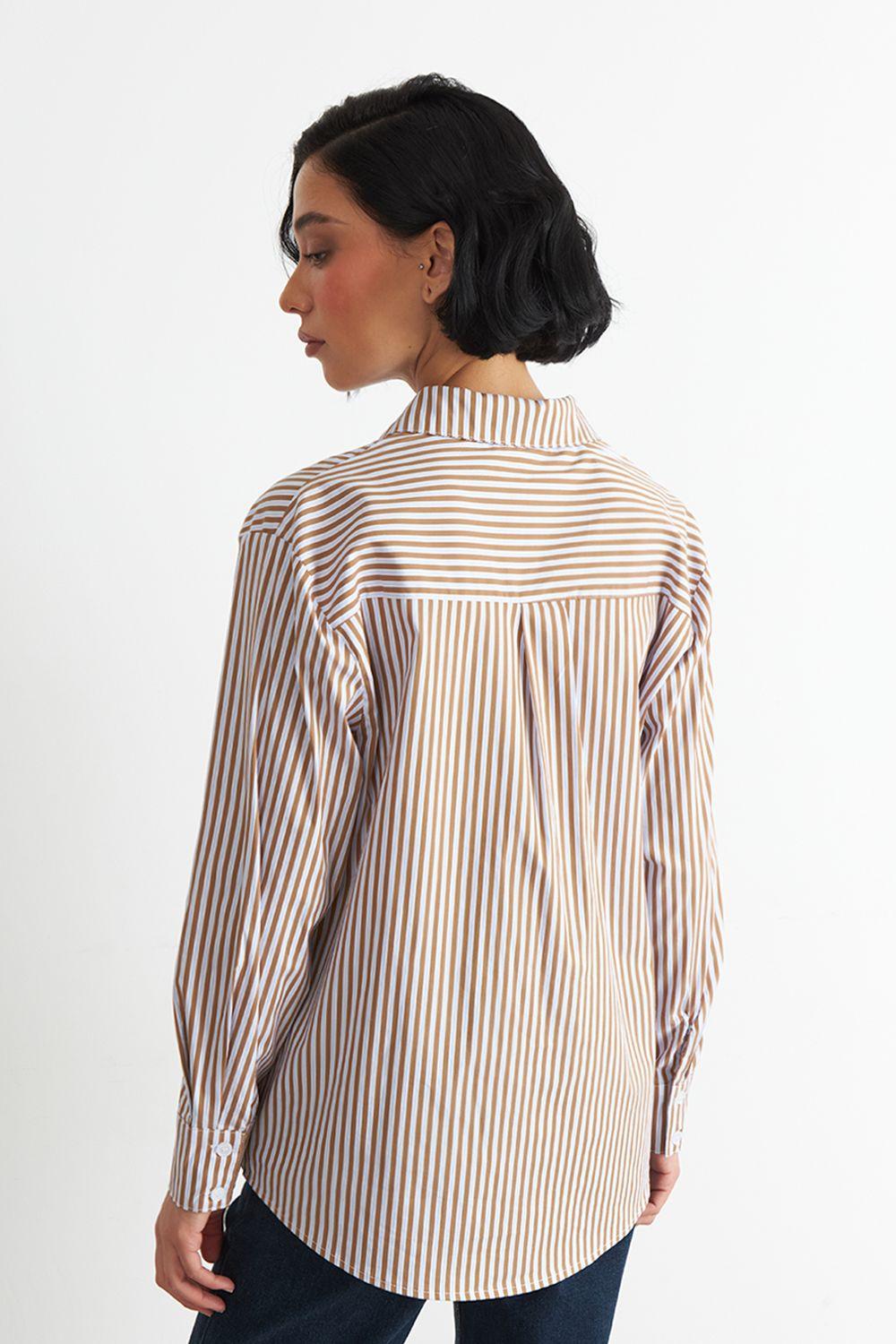 Camisa Rayas Café Nicopoly-3