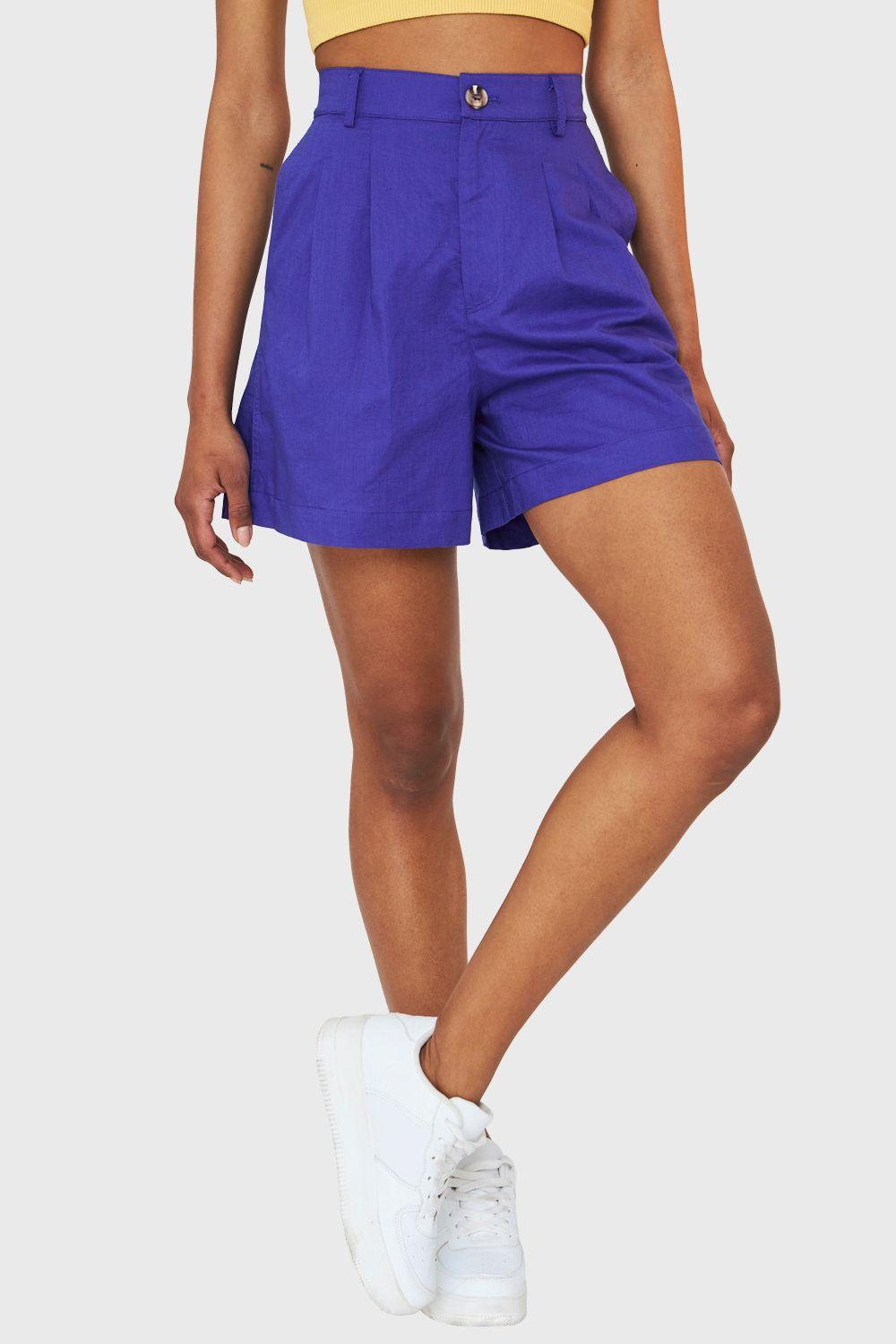 Short Tiro Alto Azul Rey Nicopoly-4