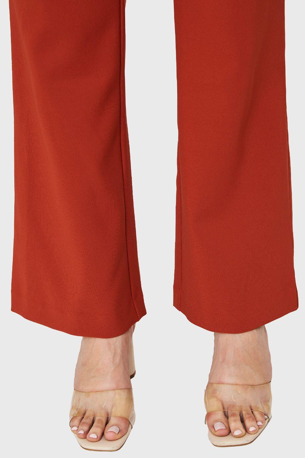 Pantalón Ancho Con Pasador Ladrillo Nicopoly-5