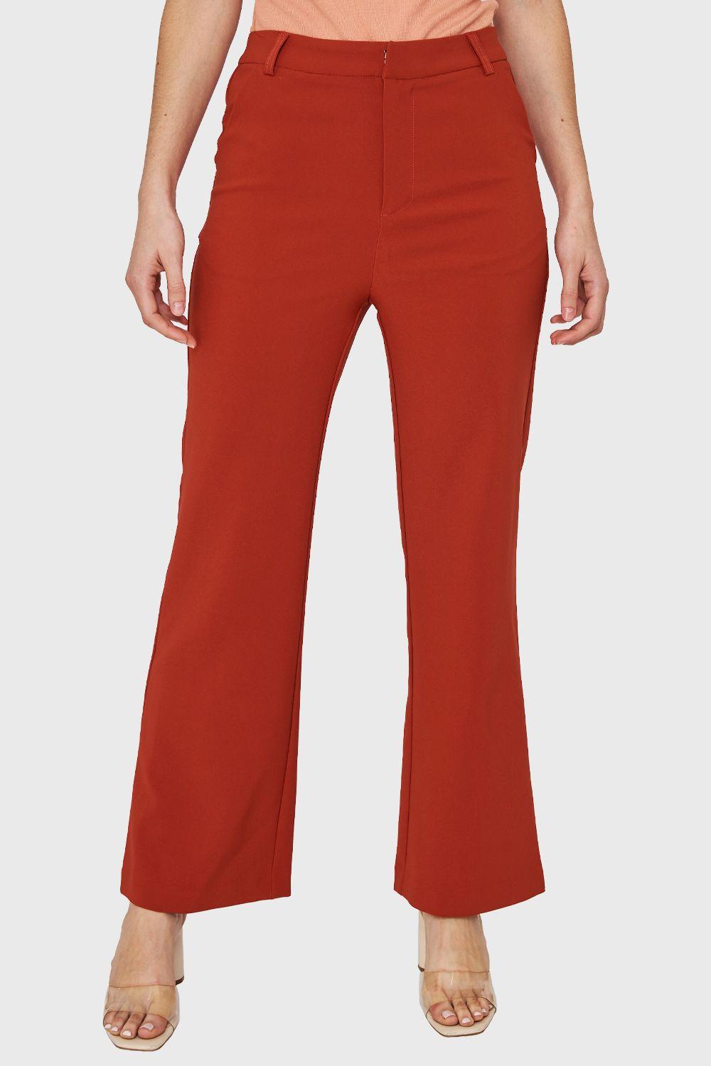 Pantalón Ancho Con Pasador Ladrillo Nicopoly-0