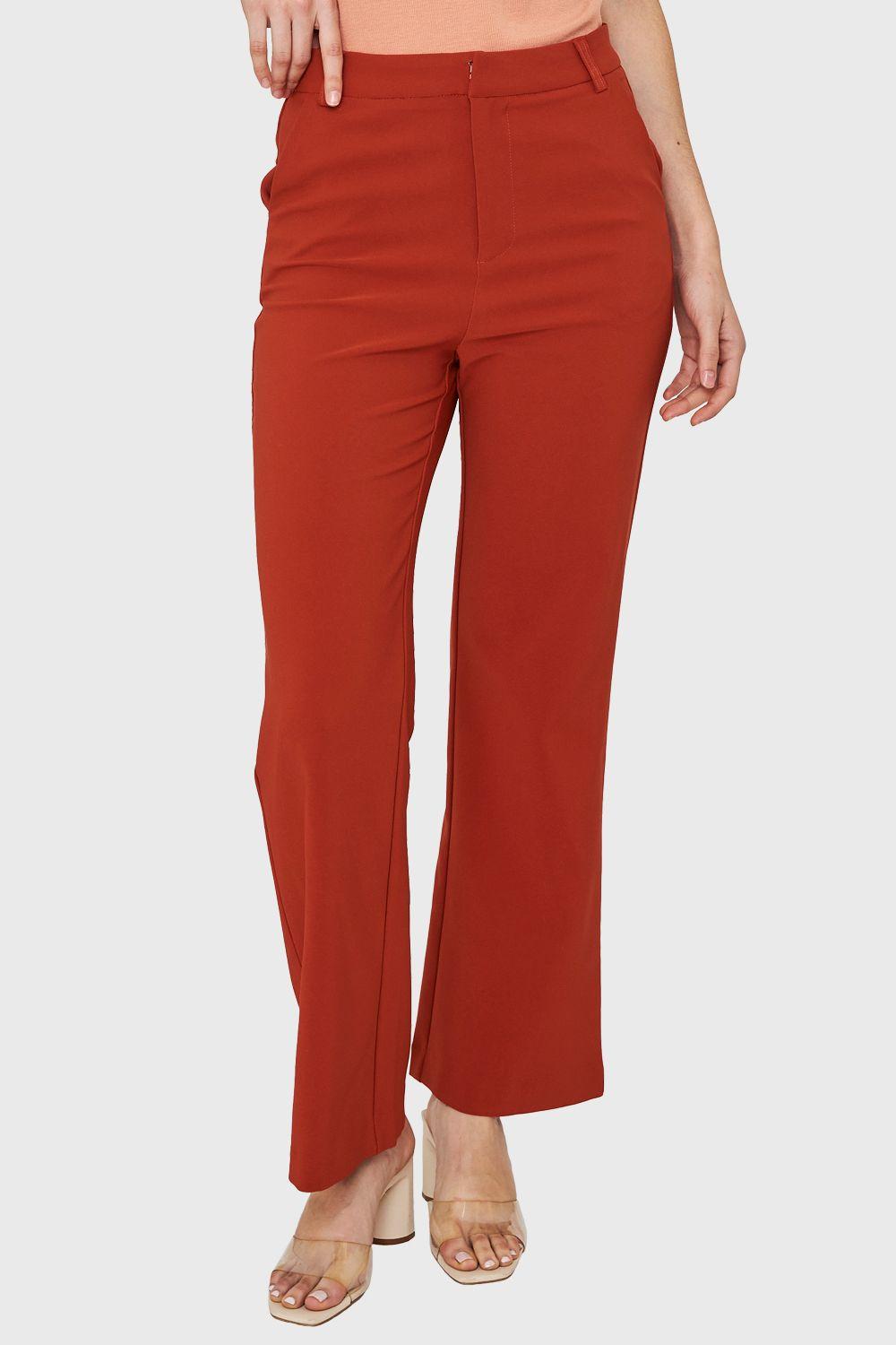 Pantalón Ancho Con Pasador Ladrillo Nicopoly-4