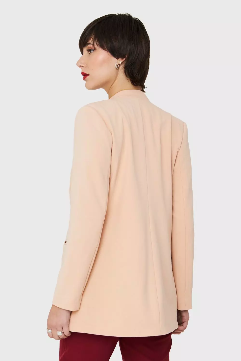 Blazer Largo Rosa Palo Nicopoly-3