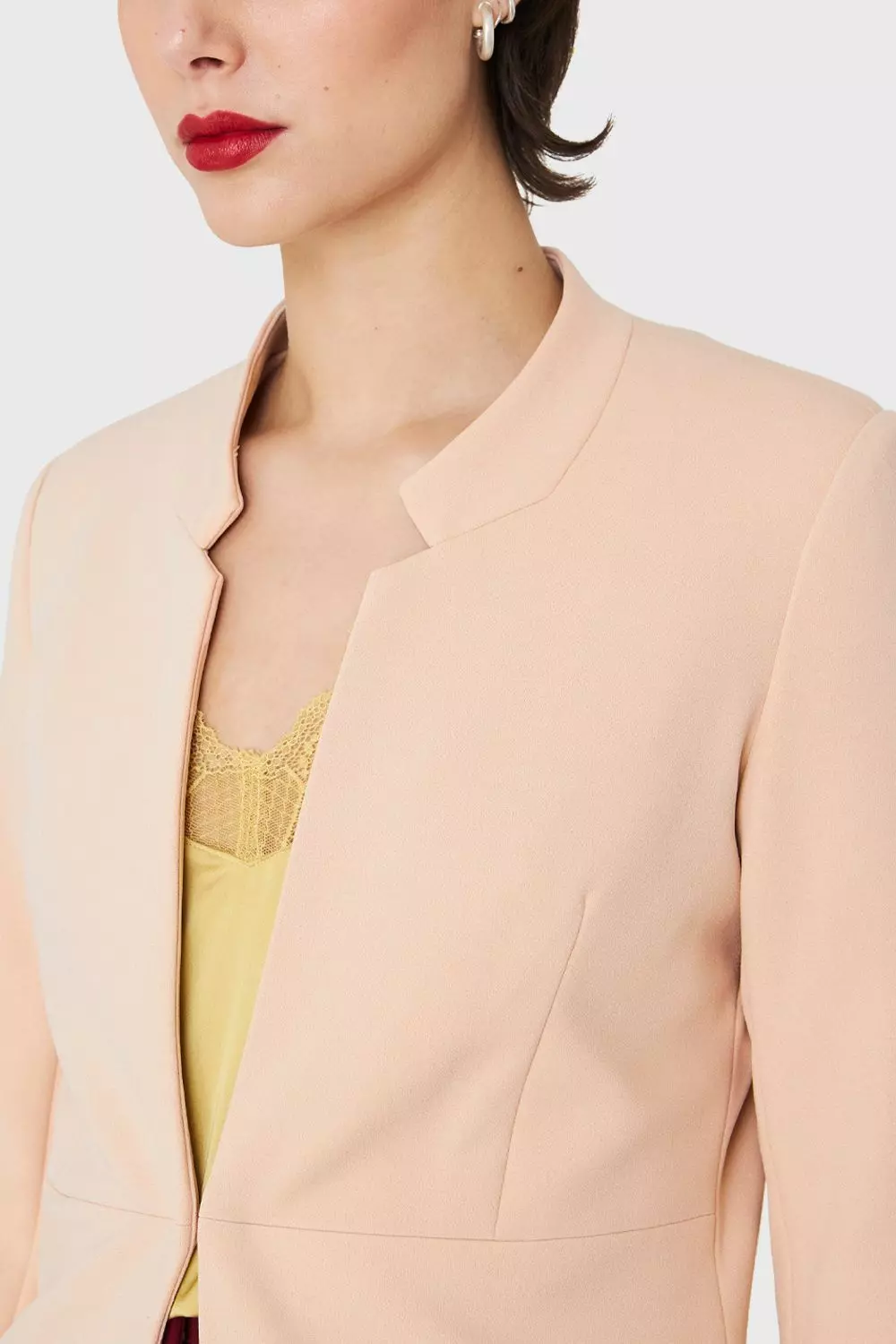 Blazer Largo Rosa Palo Nicopoly-5