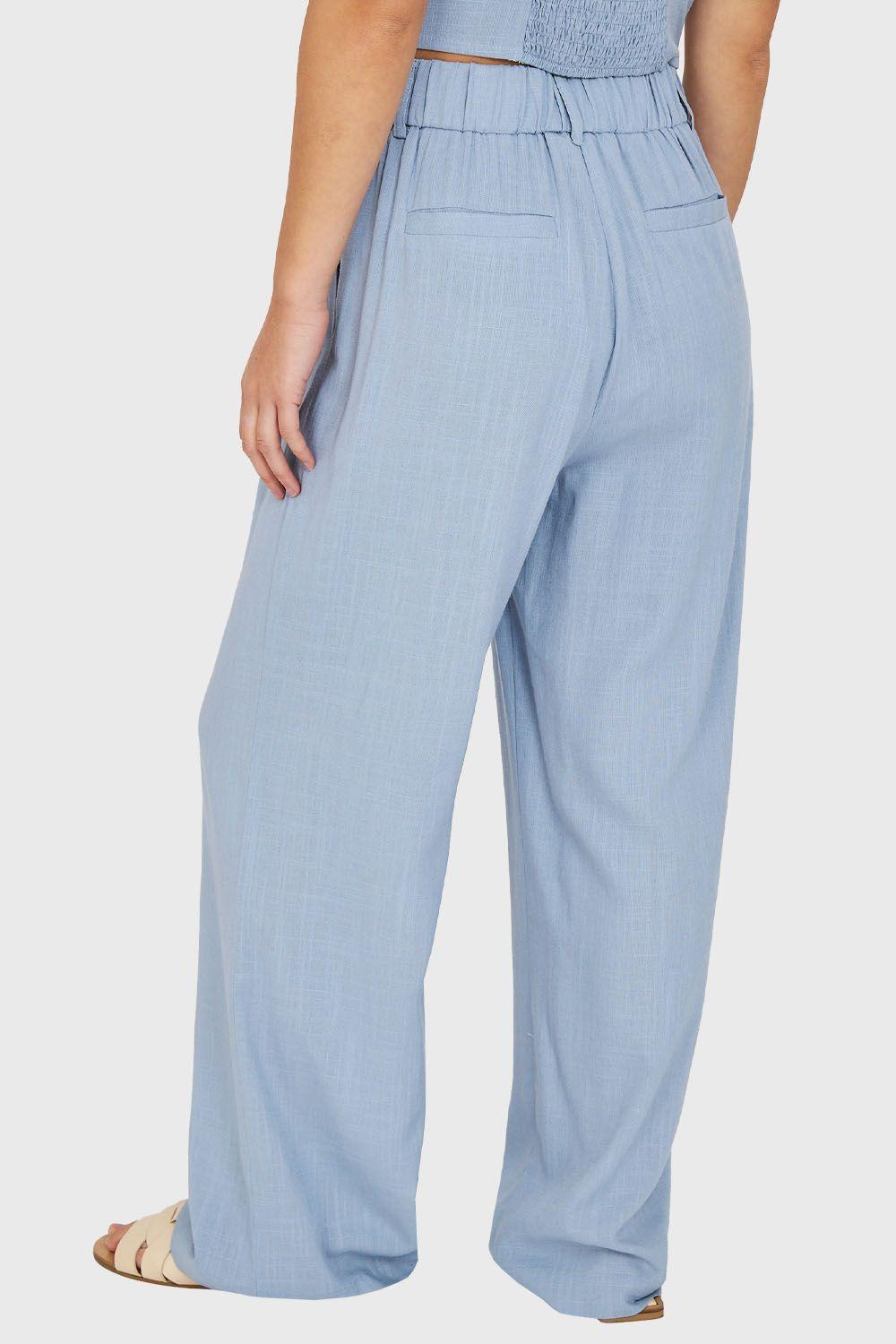 Pantalón Dos Botones Celeste Nicopoly-3