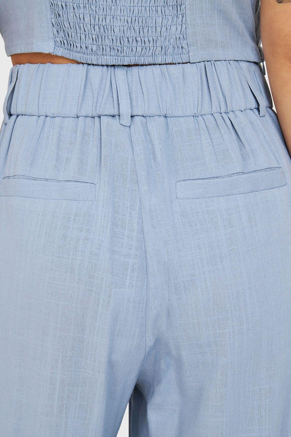 Pantalón Dos Botones Celeste Nicopoly-5