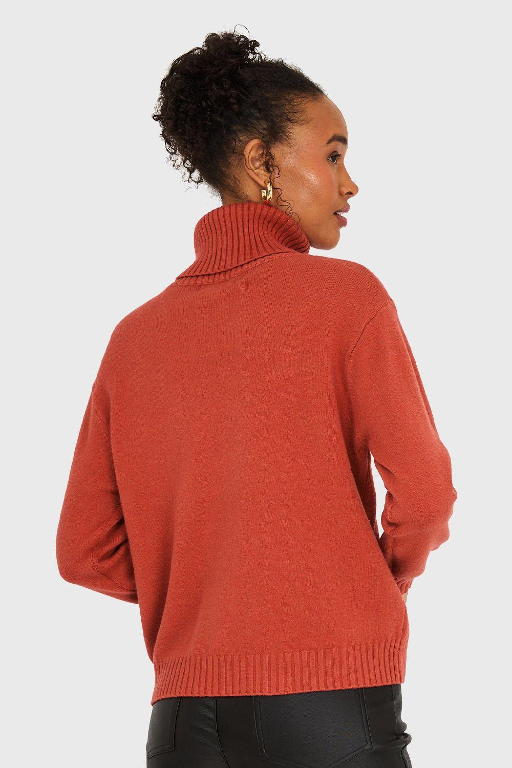 Sweater Cuello Beatle Strass Óxido Nicopoly-3