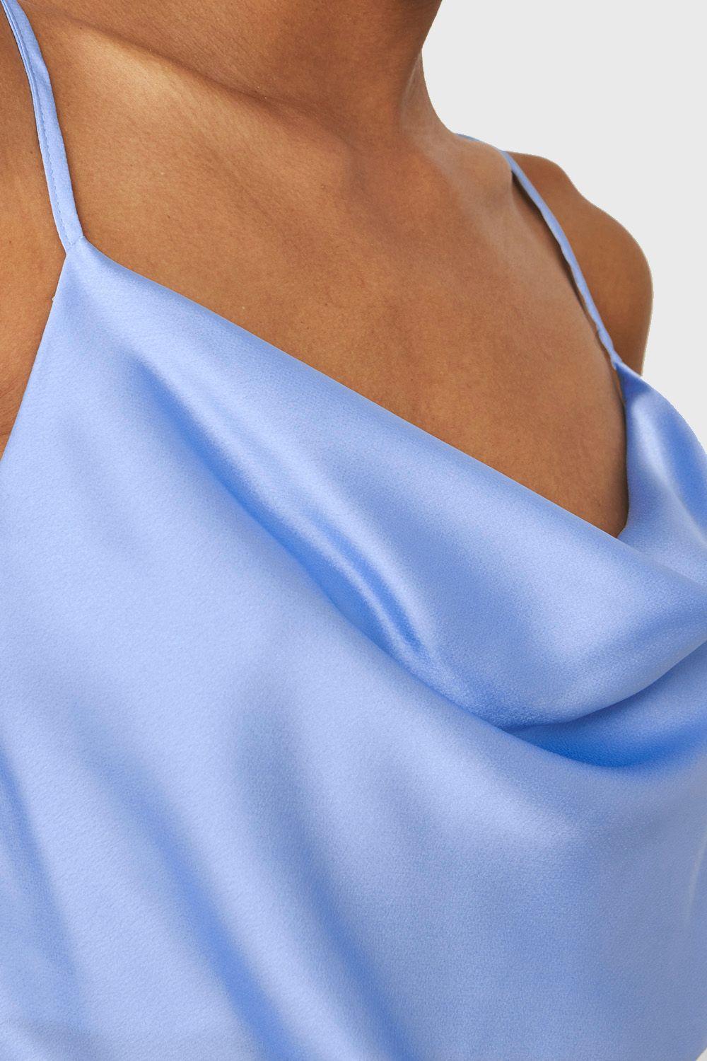 Body Escote Drapeado Celeste Nicopoly-5