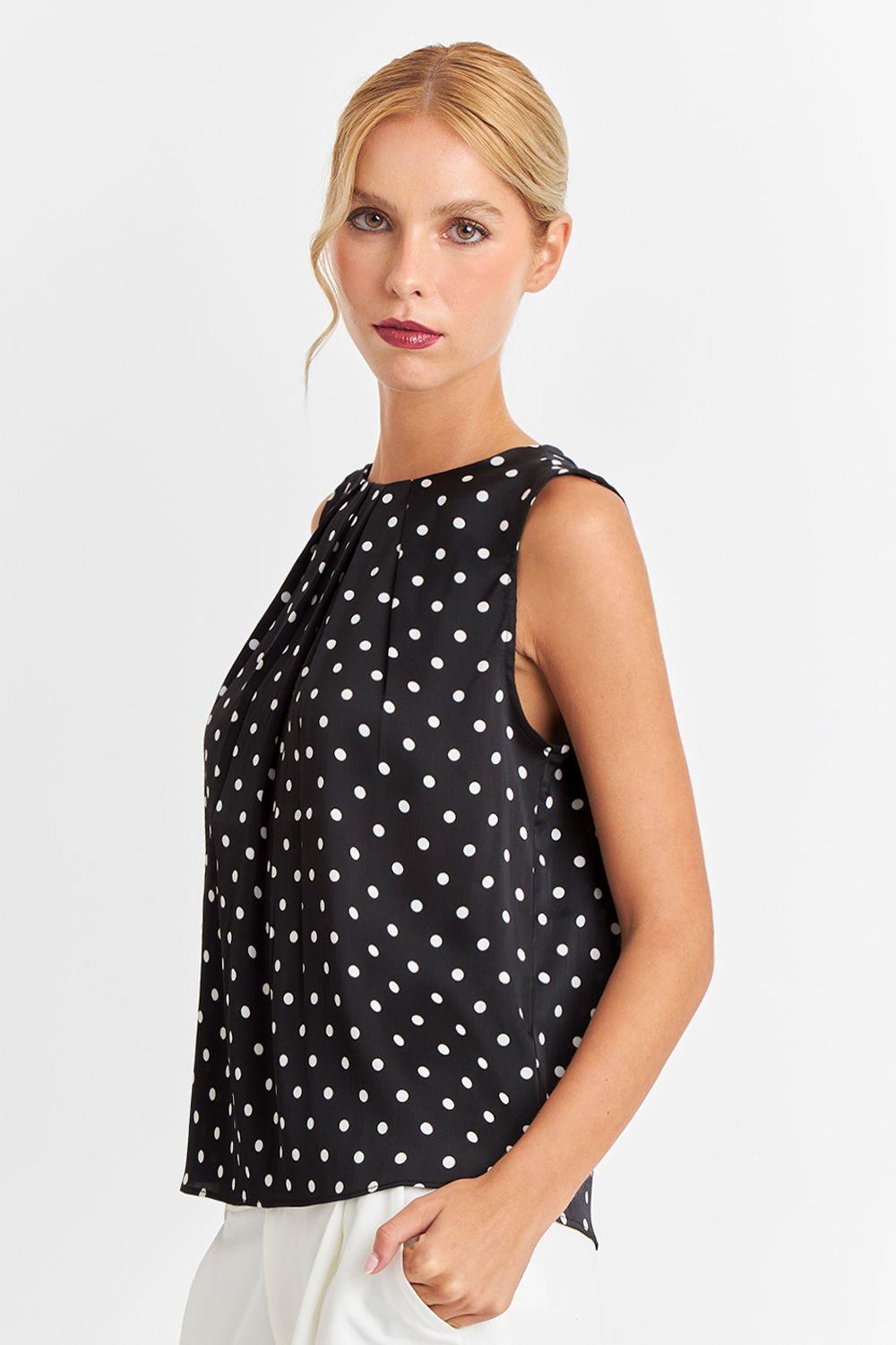 Blusa Puntos Negros Nicopoly-2