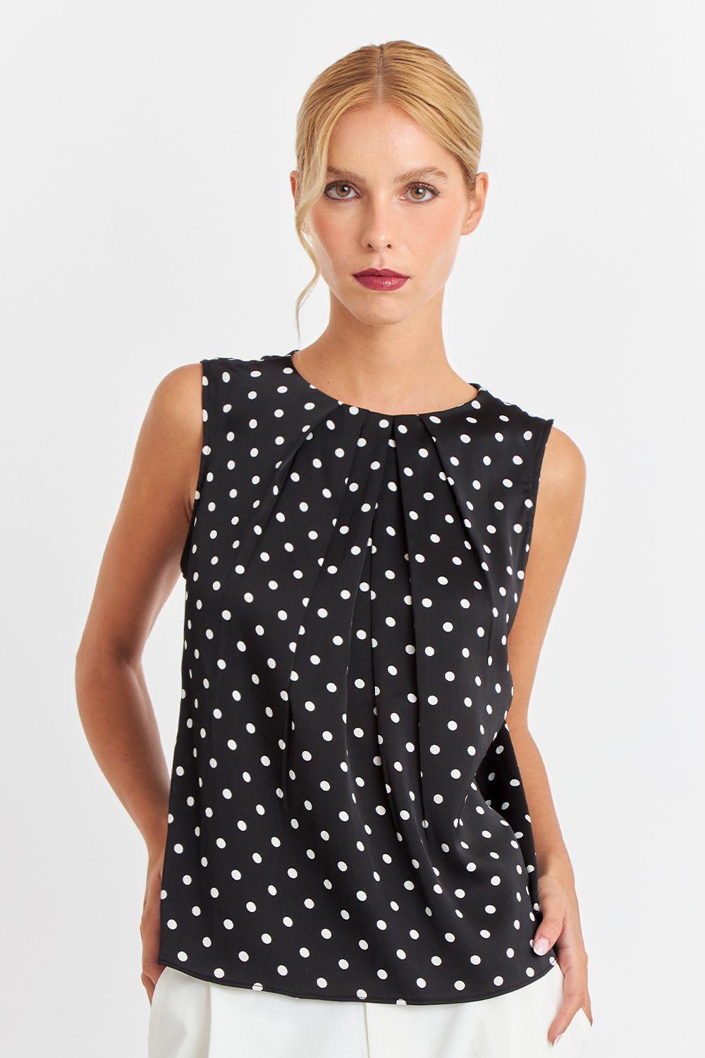 Blusa Puntos Negros Nicopoly-4