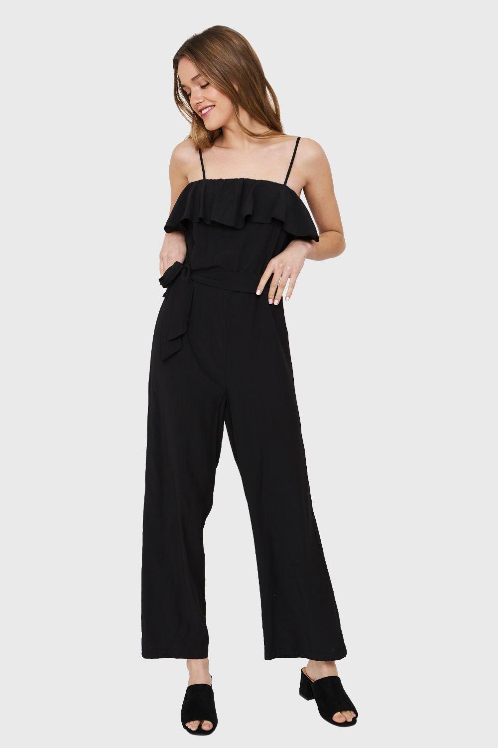 Enterito Escote Vuelo Negro Nicopoly-4