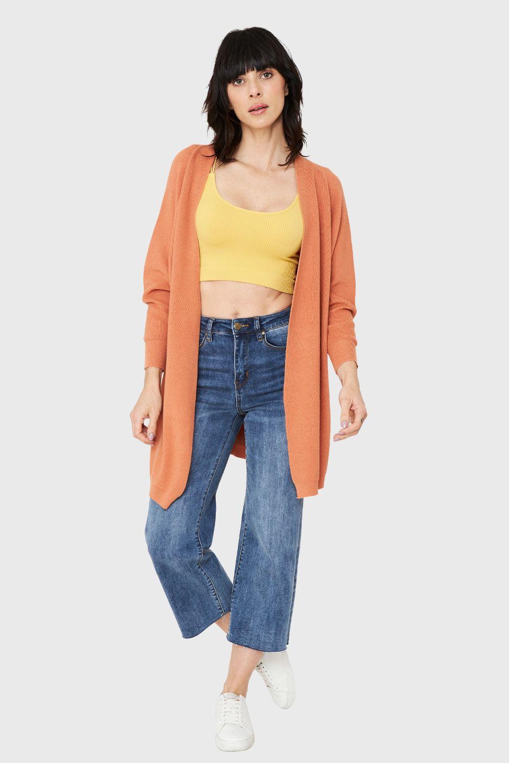 Cárdigan Manga Kimono Damasco Nicopoly-1