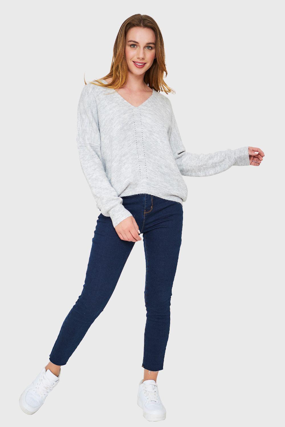 Sweater Holgado Gris Nicopoly-1