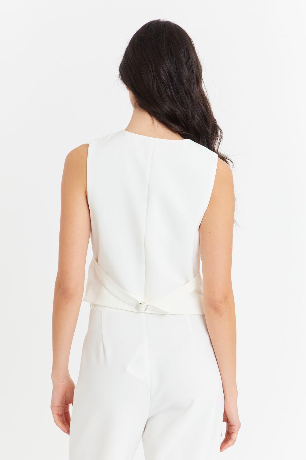 Gilet Básico Blanco Nicopoly-3