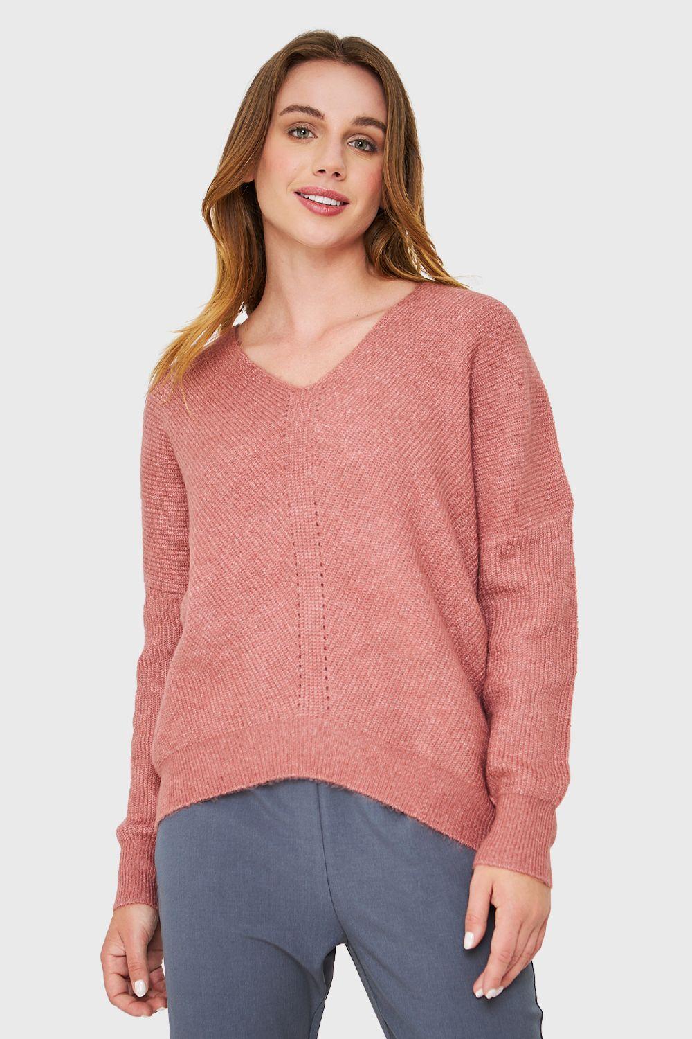 Sweater Holgado Palo Rosa Nicopoly-0