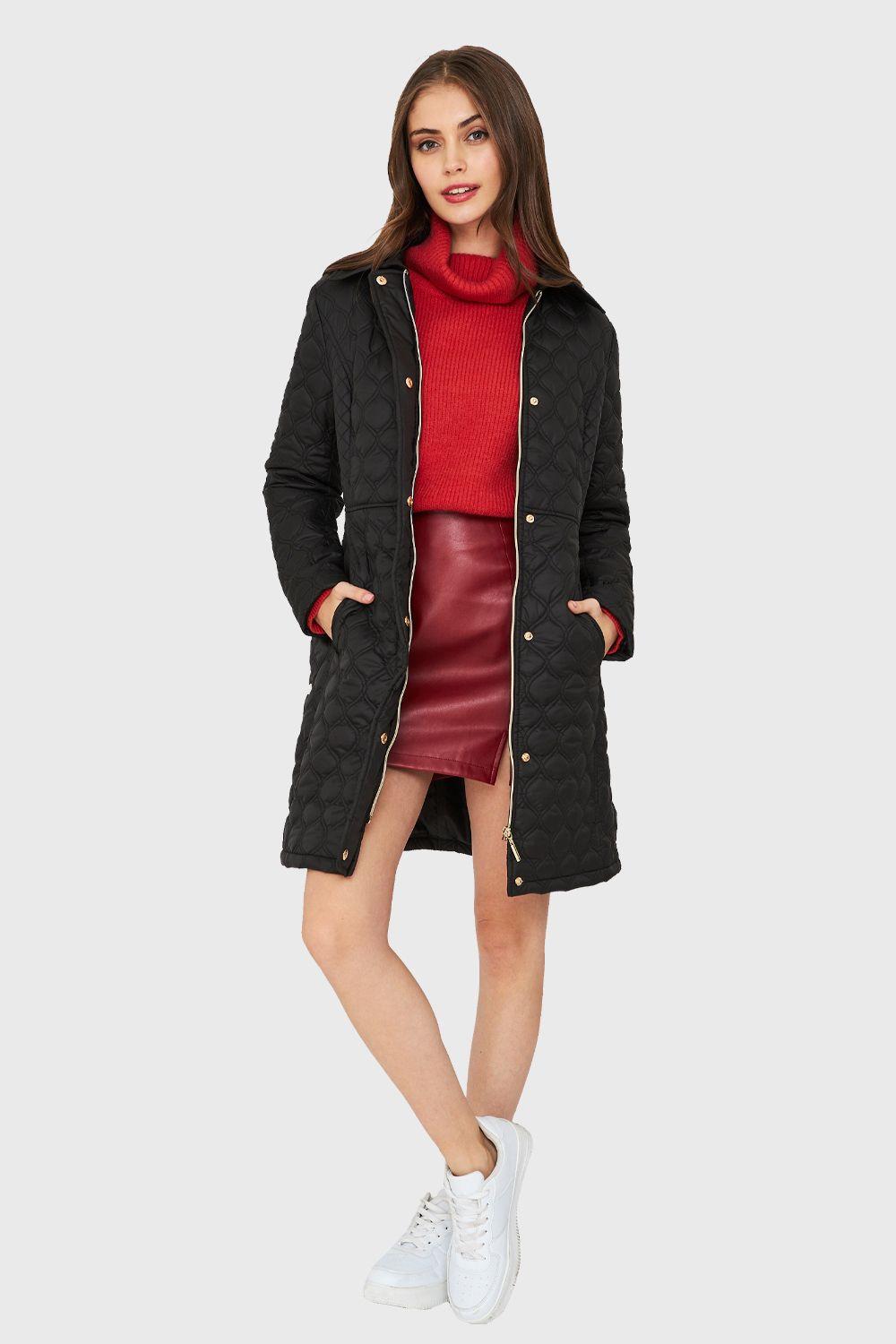 Parka Tipo Quilt Negro Nicopoly-1