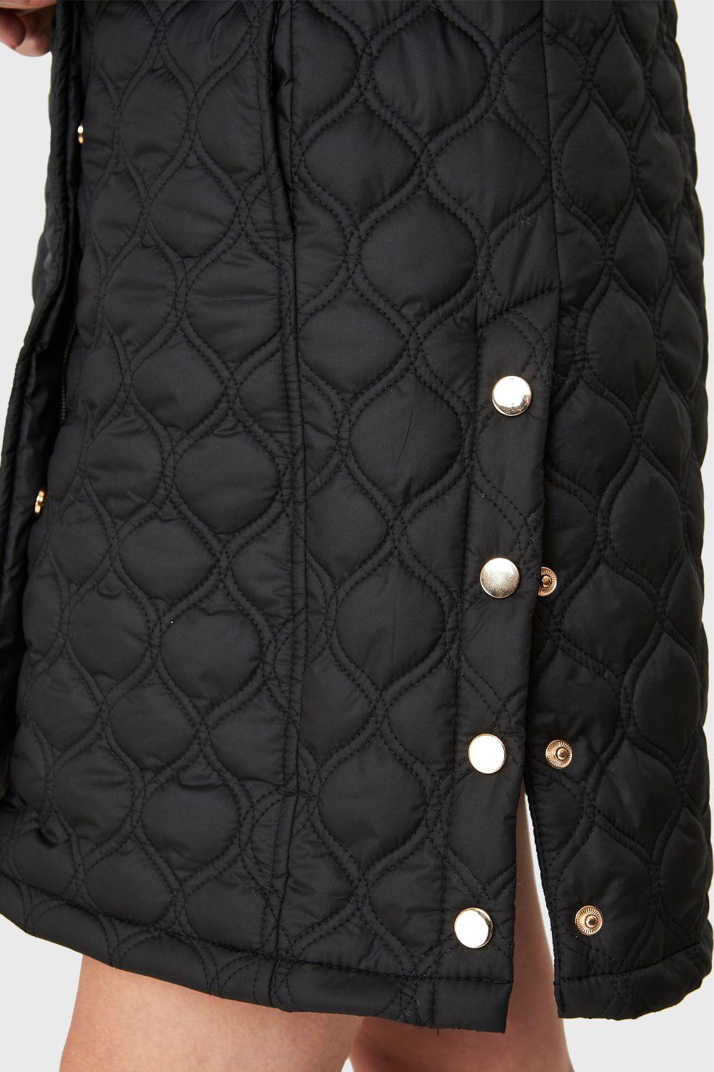 Parka Tipo Quilt Negro Nicopoly-5