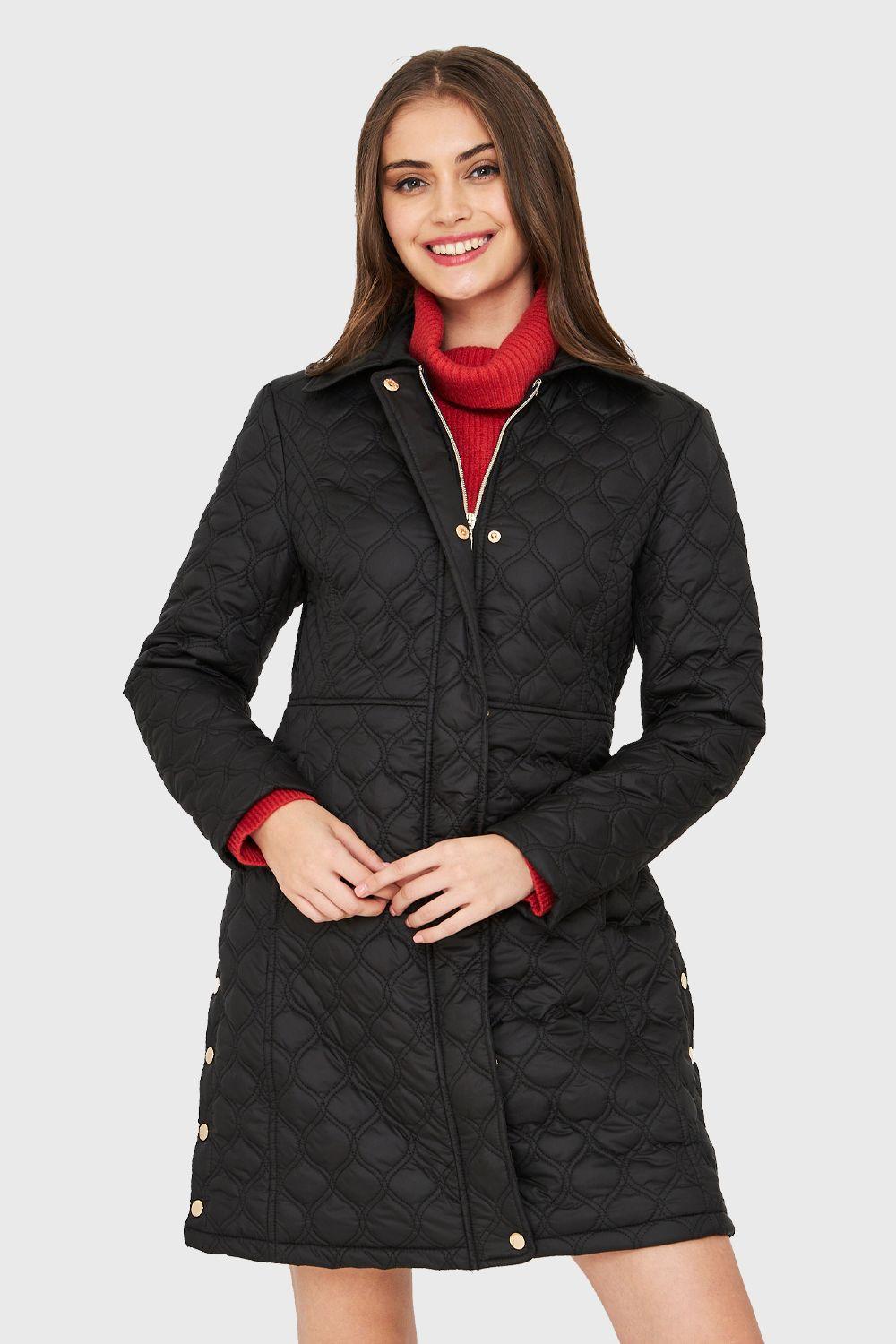 Parka Tipo Quilt Negro Nicopoly-0