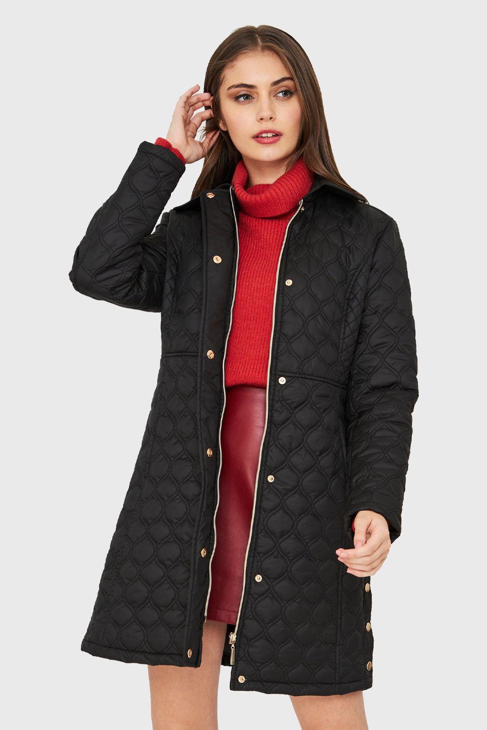 Parka Tipo Quilt Negro Nicopoly-4