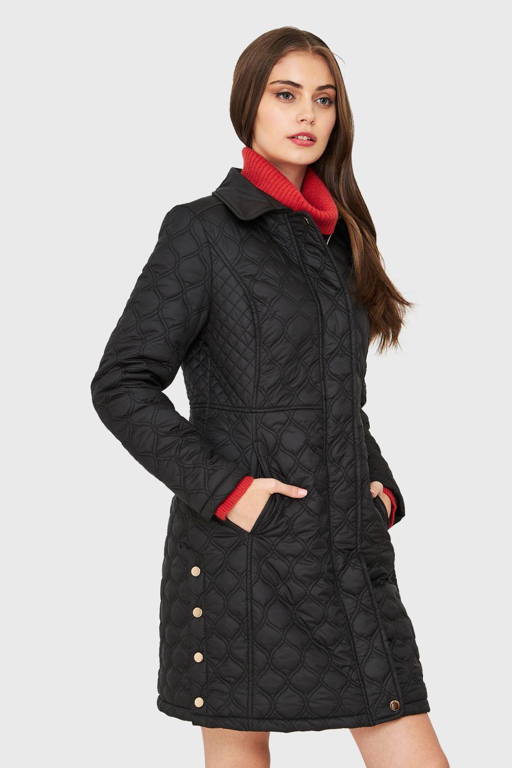 Parka Tipo Quilt Negro Nicopoly-2