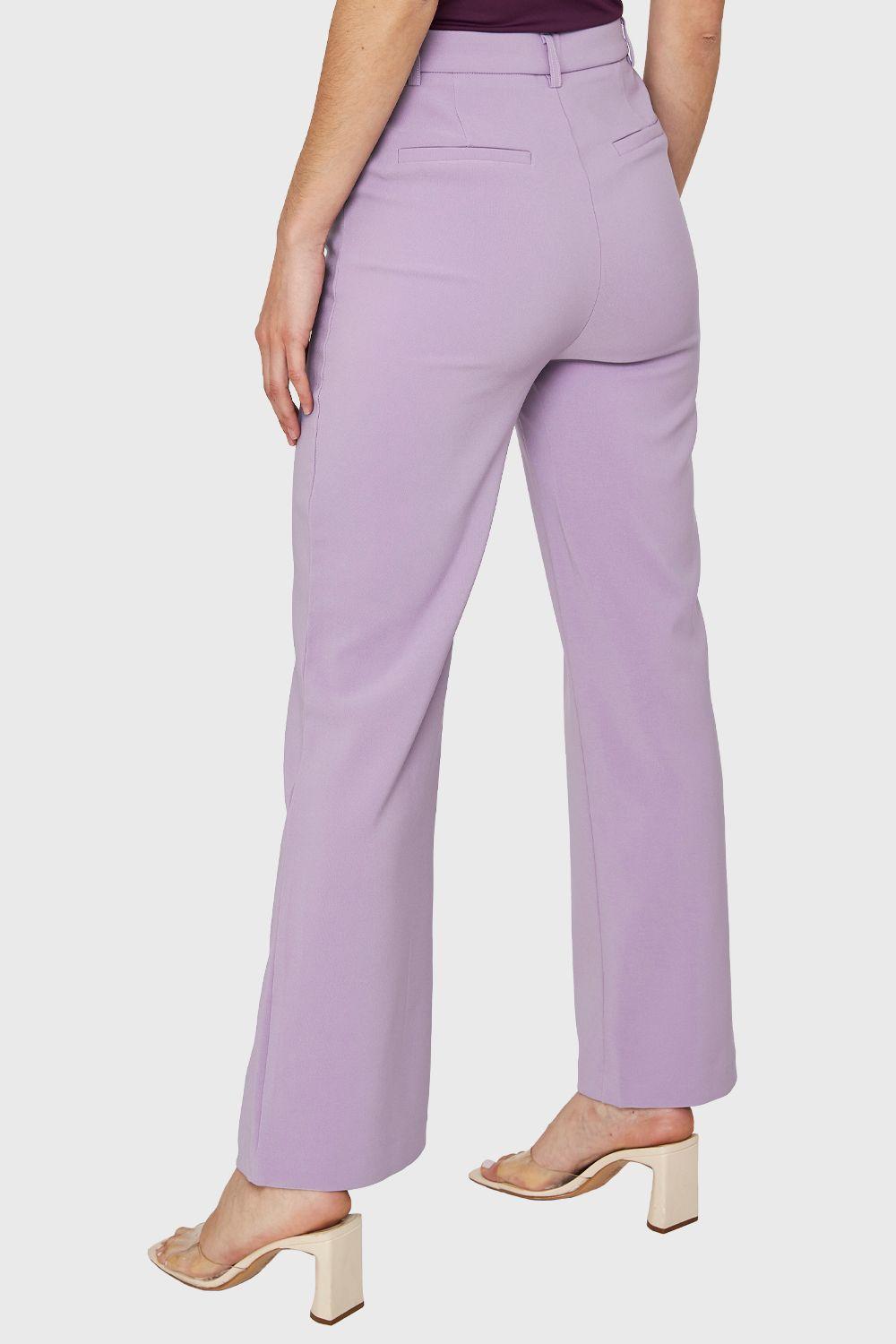 Pantalón Ancho Con Pasador Lila Nicopoly-3