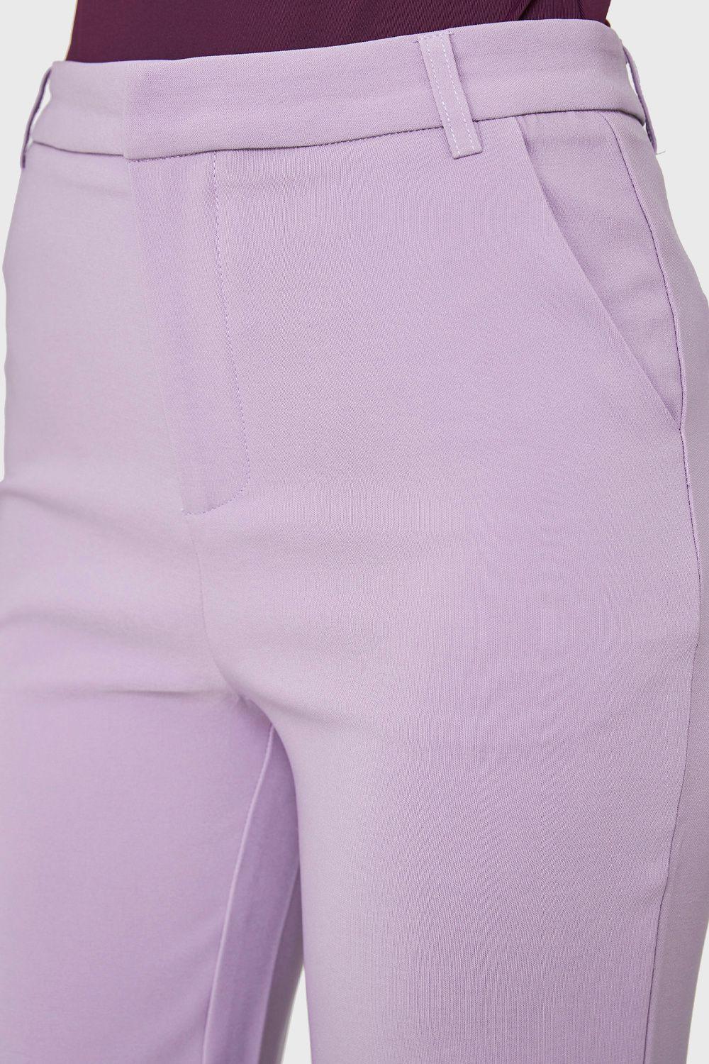 Pantalón Ancho Con Pasador Lila Nicopoly-5