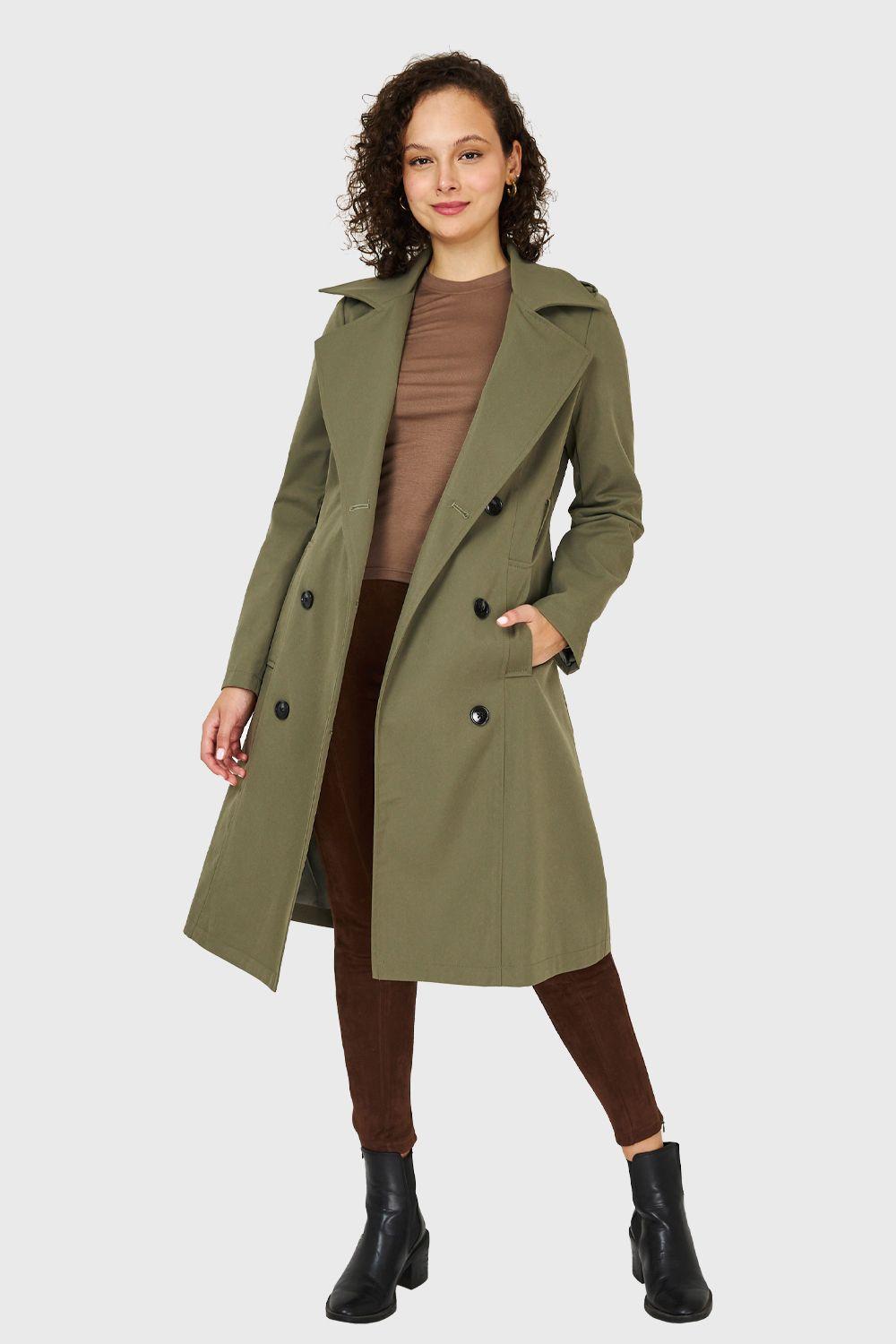 Trench Hebilla Oliva Nicopoly-1