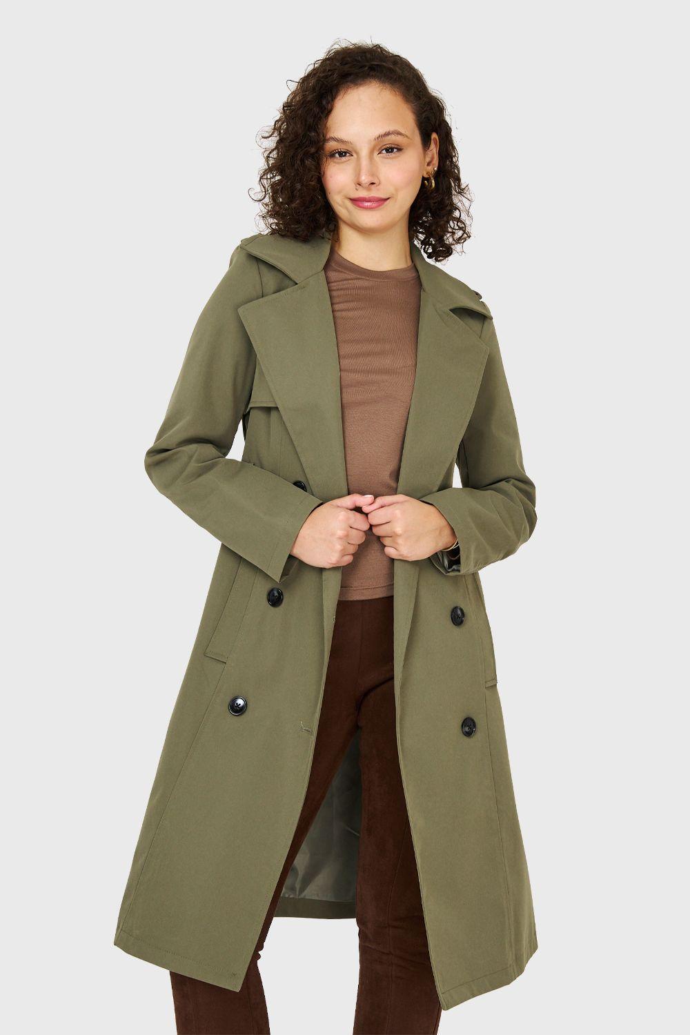 Trench Hebilla Oliva Nicopoly-4