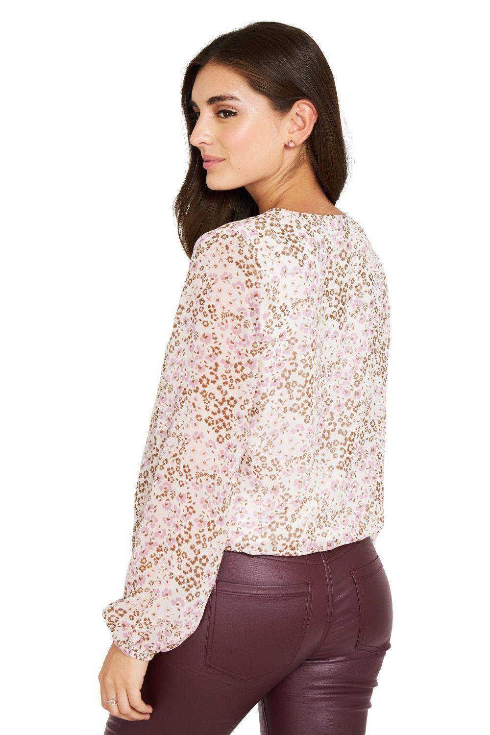 Blusa Print Floral Blanco Nicopoly-3