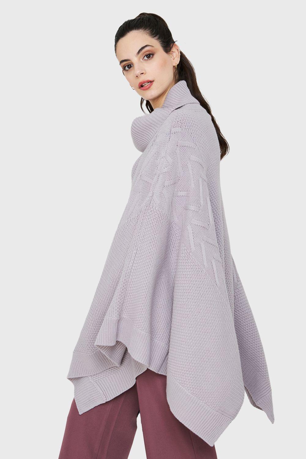 Poncho Cuello Beatle Gris Nicopoly-2