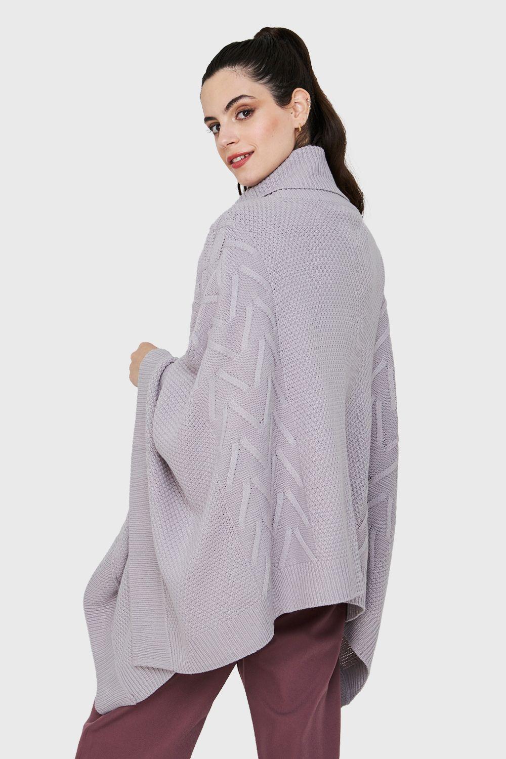 Poncho Cuello Beatle Gris Nicopoly-3