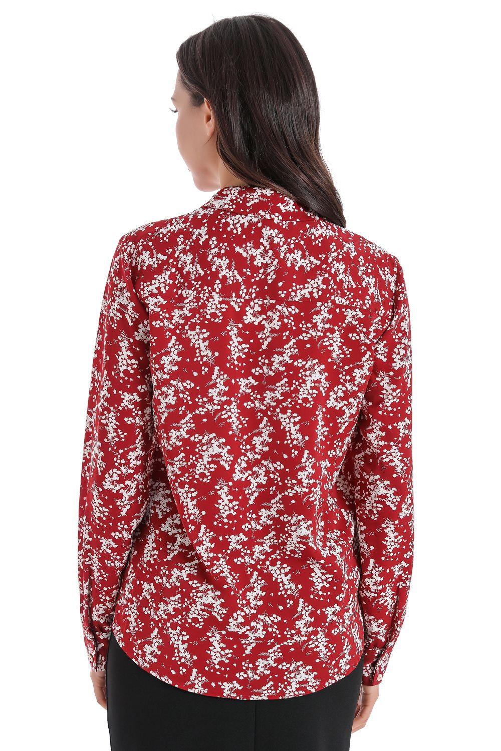 Blusa Otoño Vintage Burdeo Nicopoly-2