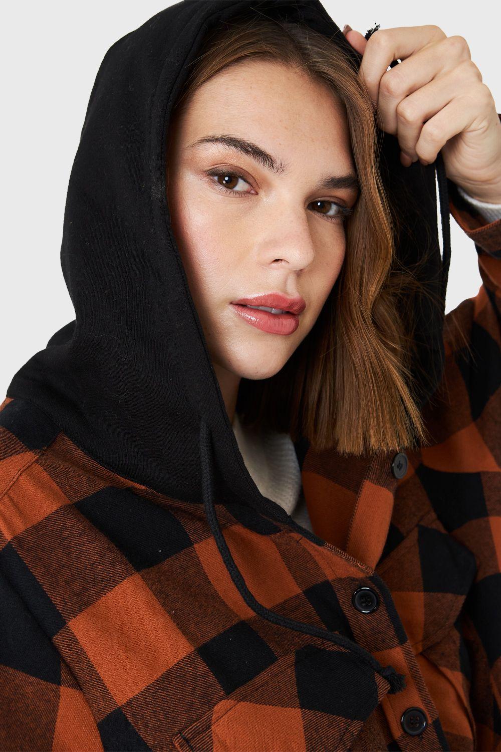 Sobrecamisa Gorro Cuadros Naranjo Nicopoly-5