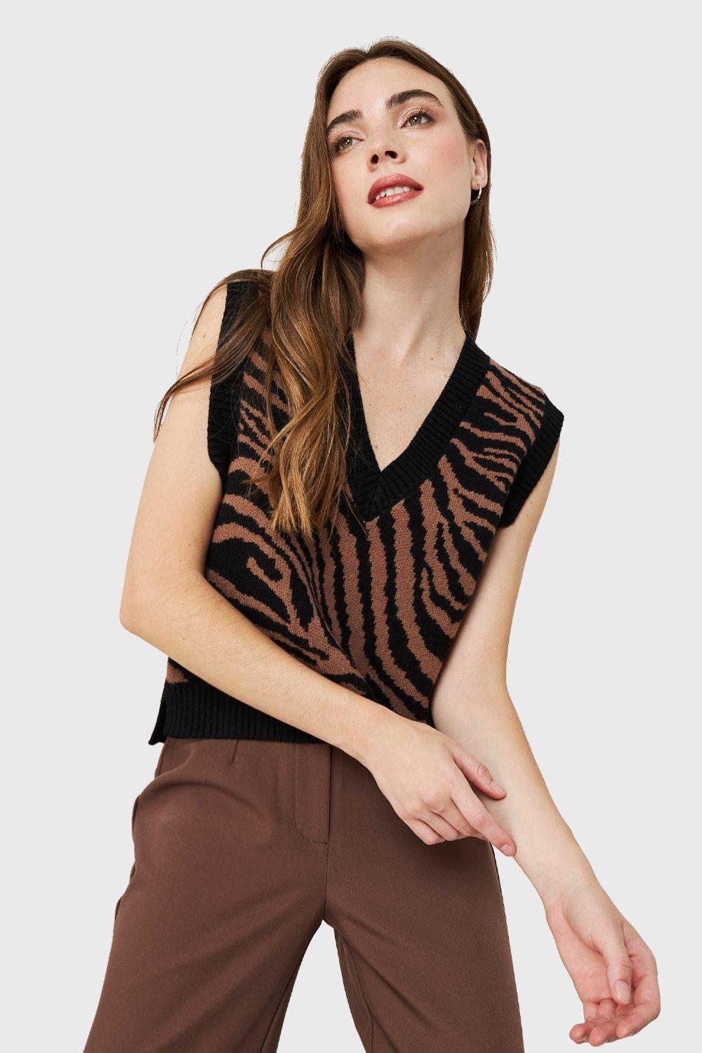 Chaleco Cebra Café Nicopoly-4