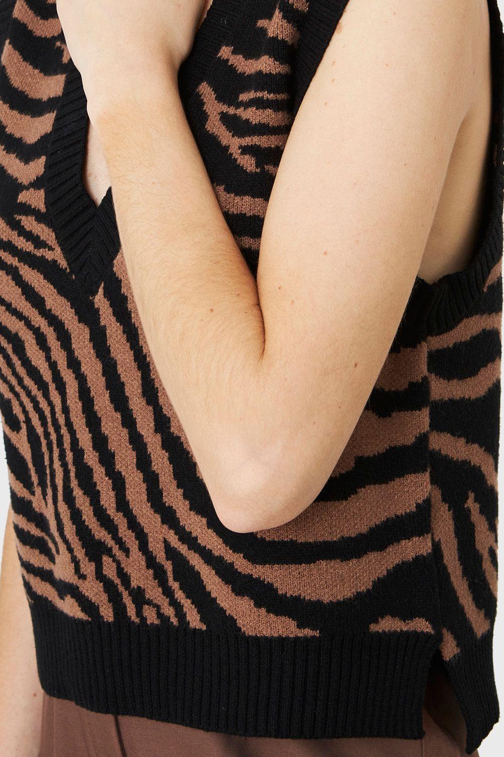 Chaleco Cebra Café Nicopoly-5