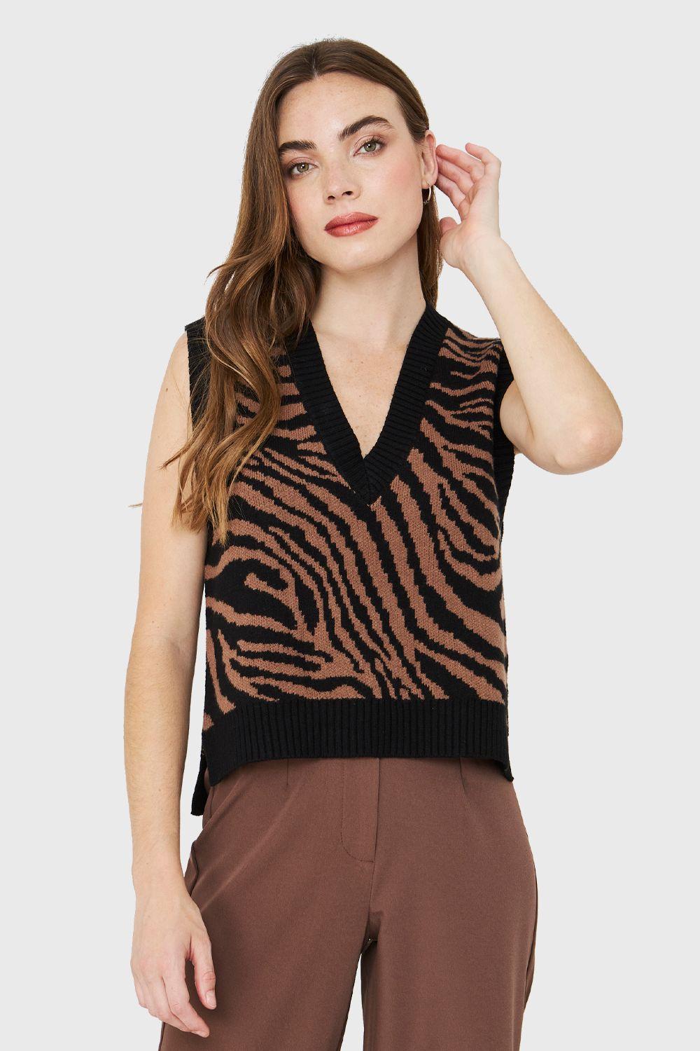 Chaleco Cebra Café Nicopoly-0