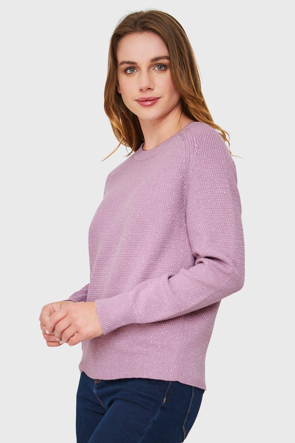 Sweater Brillos Rosa Nicopoly-2