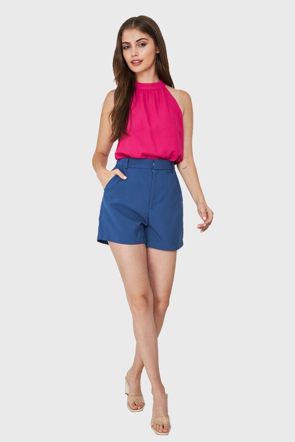 Blusa Halter Fucsia Nicopoly-1