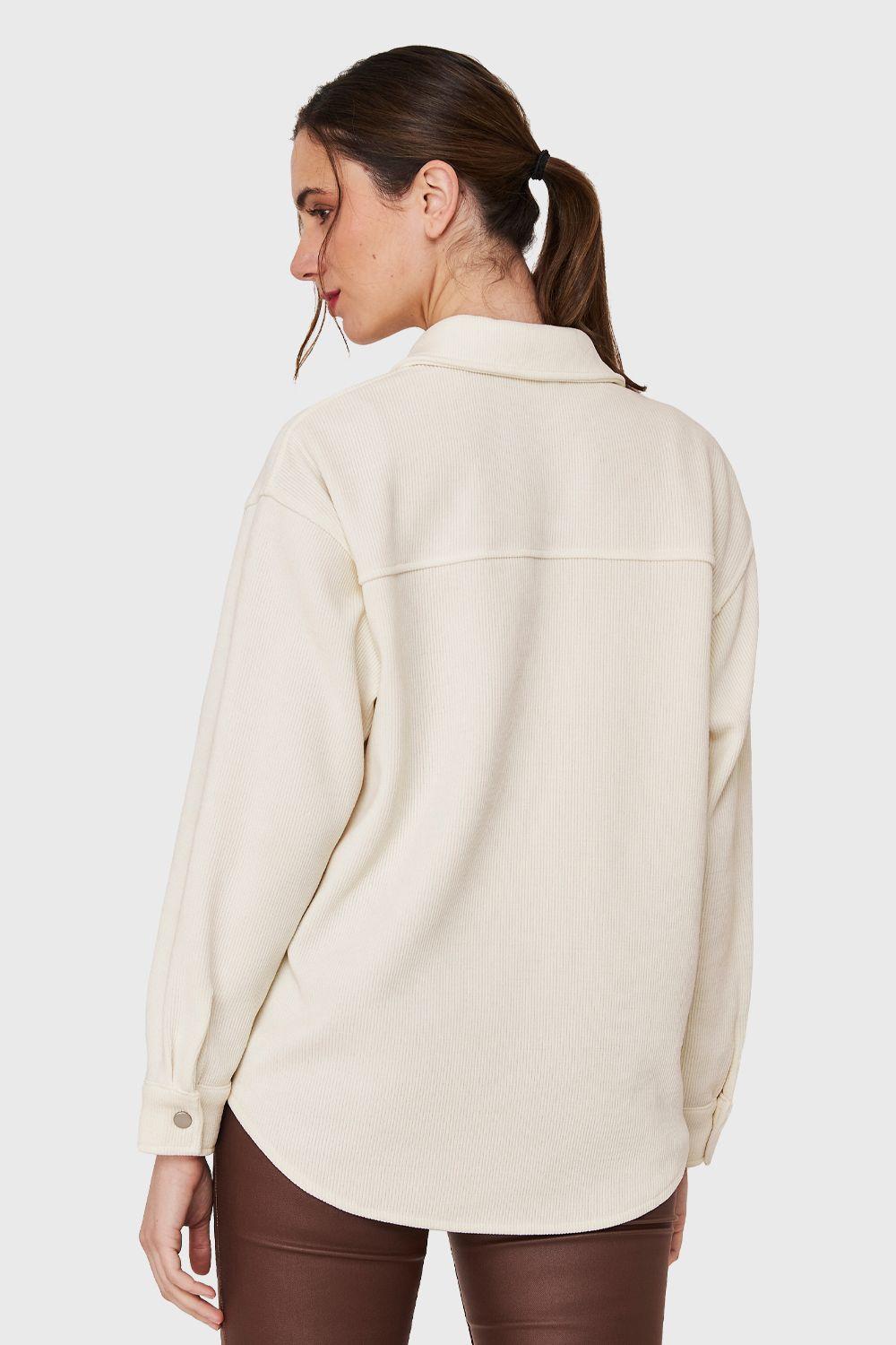 Sobrecamisa Tipo Pana Broches Blanco Nicopoly-3