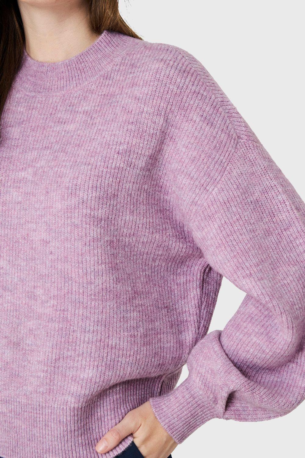Sweater Básico Soft Lila Nicopoly Nicopoly | Paris.cl