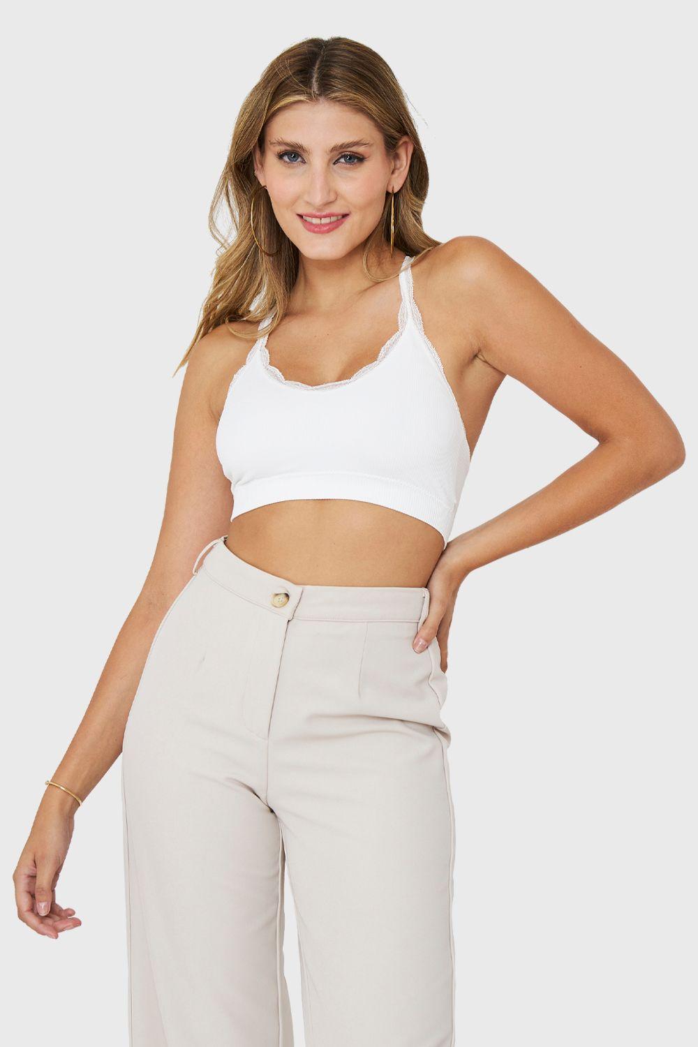 Peto Escote Encaje Blanco Nicopoly-4